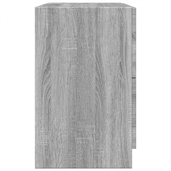 vidaXL Servantskap grå sonoma 59x37x59 cm konstruert tre