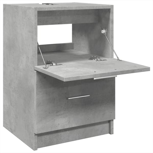 vidaXL Servantskap betonggrå 40x37x59 cm konstruert tre