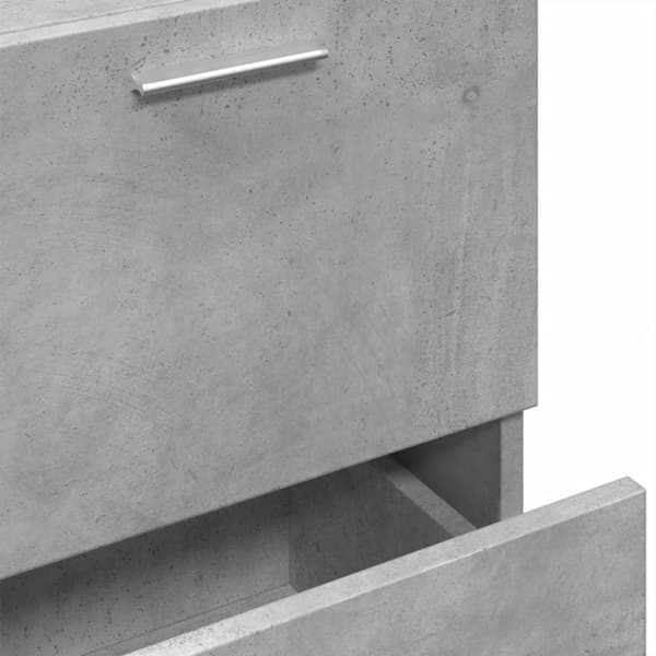 vidaXL Servantskap betonggrå 40x37x59 cm konstruert tre