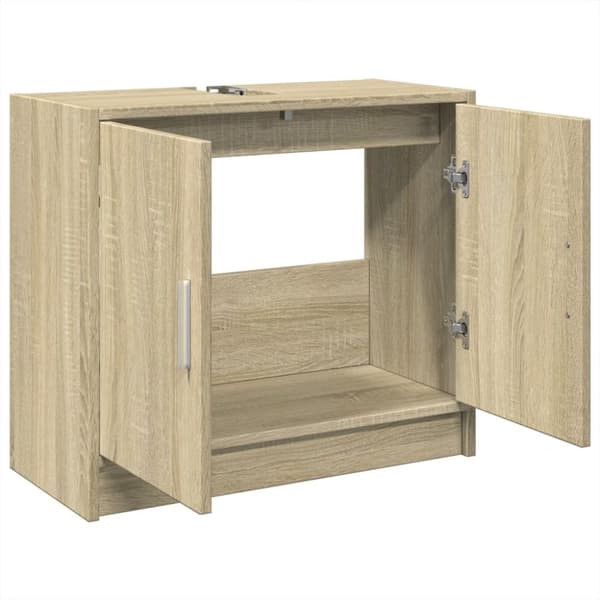 vidaXL Servantskap sonoma eik 63x29x55 cm konstruert tre
