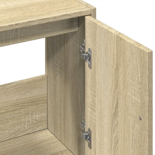 vidaXL Servantskap sonoma eik 63x29x55 cm konstruert tre