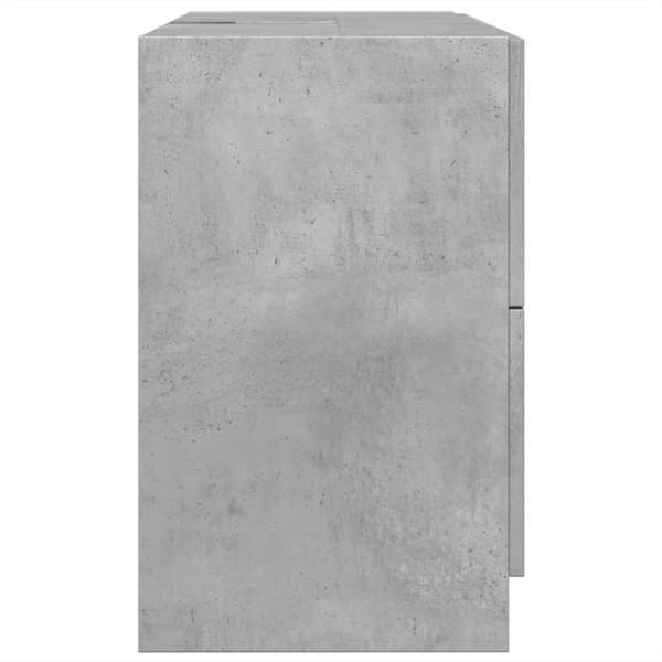 vidaXL Servantskap betonggrå 78x37x59 cm konstruert tre