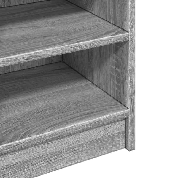 vidaXL Servantskap grå sonoma 90x29x55 cm konstruert tre