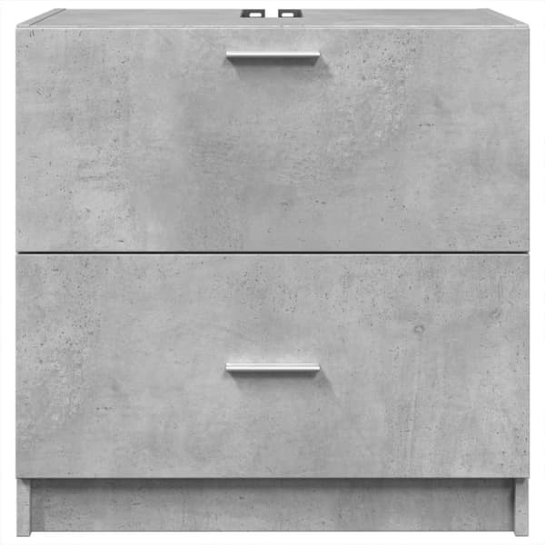 vidaXL underskab til håndvask 59x37x59 cm konstrueret træ betongrå