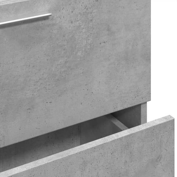 vidaXL underskab til håndvask 59x37x59 cm konstrueret træ betongrå