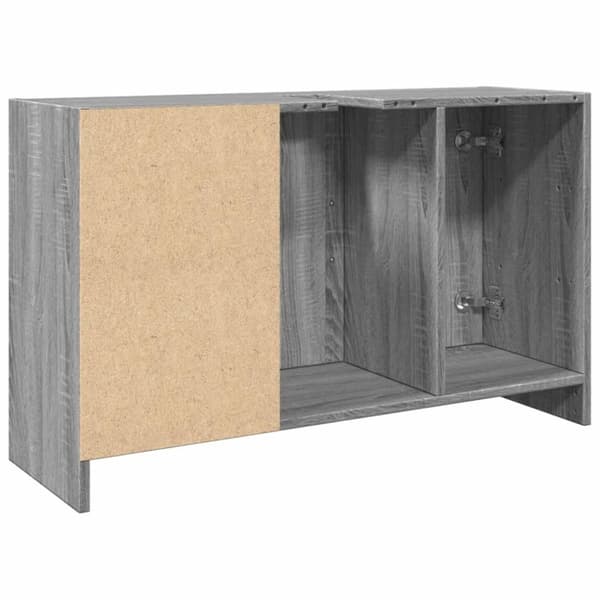 vidaXL skab til håndvask 90x29x55 cm konstrueret træ grå sonoma-eg