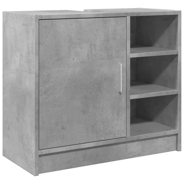 vidaXL underskab til håndvask 63x29x55 cm konstrueret træ betongrå
