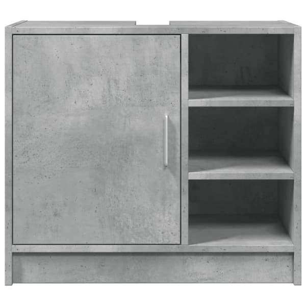 vidaXL underskab til håndvask 63x29x55 cm konstrueret træ betongrå