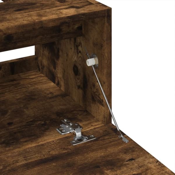 vidaXL underskab til håndvask 40x37x59 cm konstrueret træ røget eg