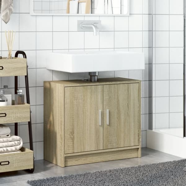 vidaXL Allaskaappi Sonoma tammi 63x29x55 cm tekninen puu