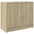 Pikkukuva 1 / 11: vidaXL Allaskaappi Sonoma tammi 63x29x55 cm tekninen puu
