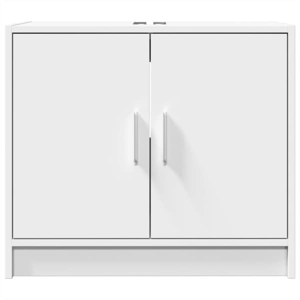 vidaXL underskab til håndvask 63x29x55 cm konstrueret træ hvid