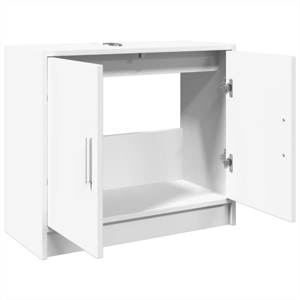 vidaXL underskab til håndvask 63x29x55 cm konstrueret træ hvid