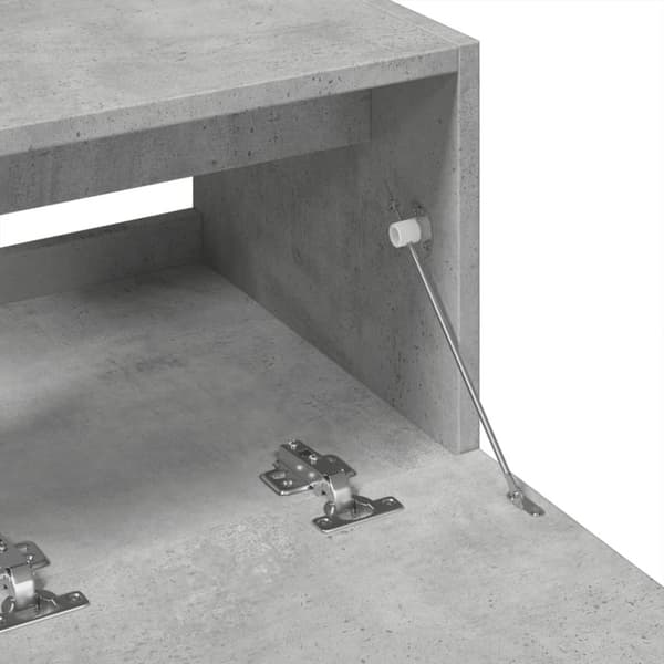 vidaXL underskab til håndvask 78x37x59 cm konstrueret træ betongrå