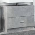 Miniatyrbillede 2 af 11: vidaXL underskab til håndvask 78x37x59 cm konstrueret træ betongrå