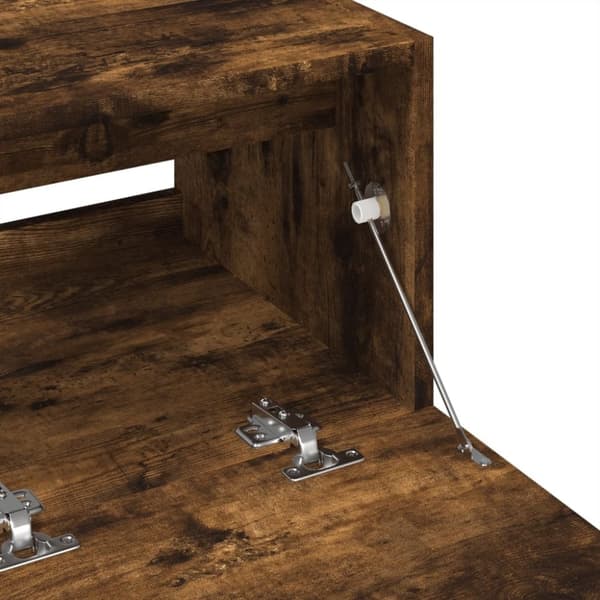 vidaXL Pesuallaskaappi savutammi 78x37x59 cm tekninen puu