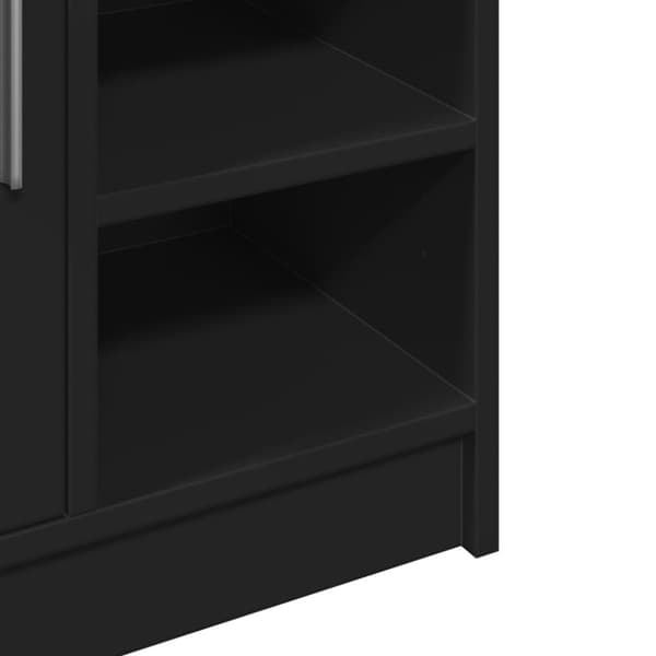 vidaXL underskab til håndvask 63x29x55 cm konstrueret træ sort