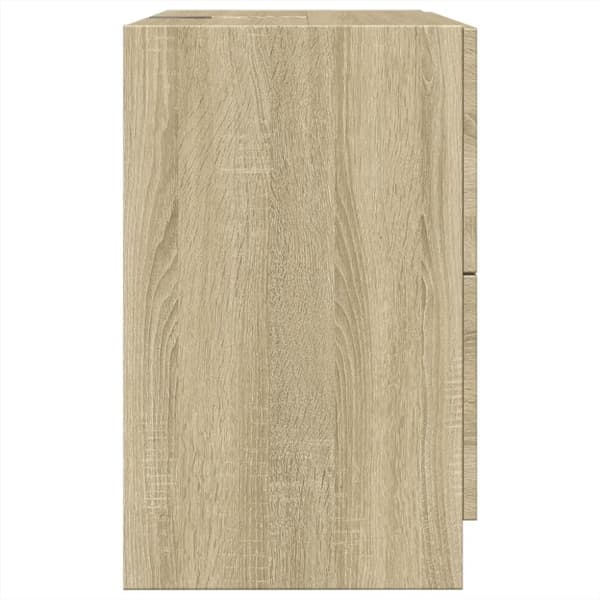 vidaXL underskab til håndvask 59x37x59 cm konstrueret træ sonoma-eg