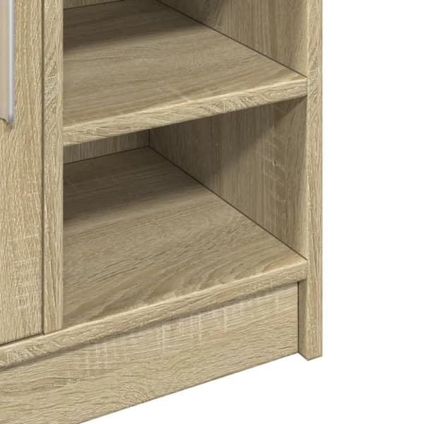vidaXL Allaskaappi Sonoma tammi 63x29x55 cm tekninen puu