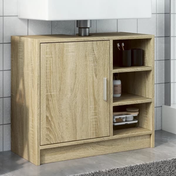 vidaXL Allaskaappi Sonoma tammi 63x29x55 cm tekninen puu