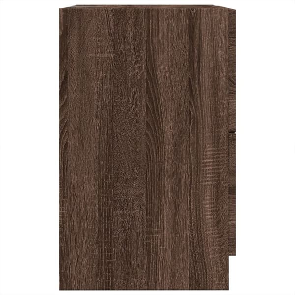 vidaXL Pesuallaskaappi ruskea tammi 40x37x59 cm tekninen puu