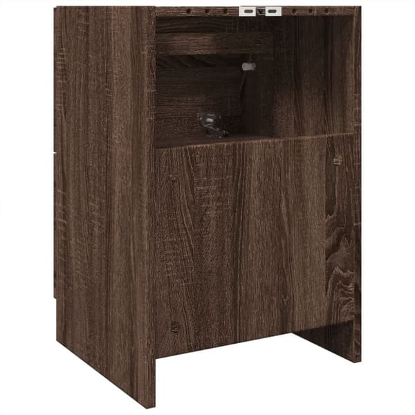 vidaXL Pesuallaskaappi ruskea tammi 40x37x59 cm tekninen puu