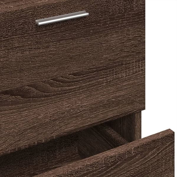 vidaXL Pesuallaskaappi ruskea tammi 40x37x59 cm tekninen puu