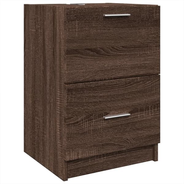 vidaXL Pesuallaskaappi ruskea tammi 40x37x59 cm tekninen puu