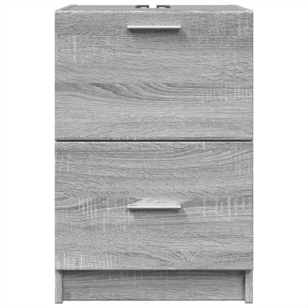 vidaXL Pesuallaskaappi harmaa Sonoma 40x37x59 cm tekninen puu