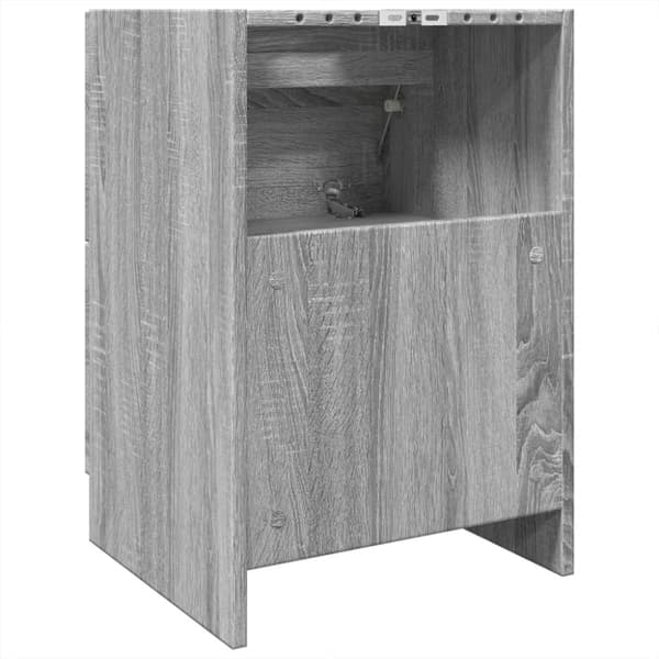 vidaXL Pesuallaskaappi harmaa Sonoma 40x37x59 cm tekninen puu
