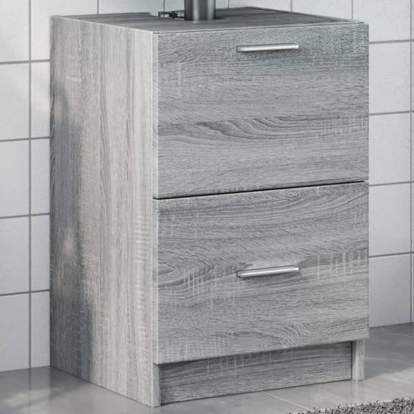 vidaXL Pesuallaskaappi harmaa Sonoma 40x37x59 cm tekninen puu