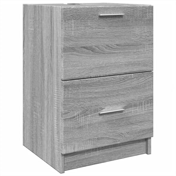 vidaXL Pesuallaskaappi harmaa Sonoma 40x37x59 cm tekninen puu