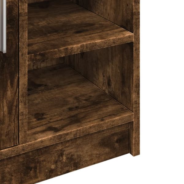 vidaXL Allaskaappi savutammi 63x29x55 cm tekninen puu