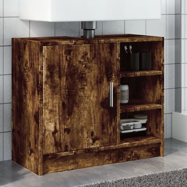 vidaXL Allaskaappi savutammi 63x29x55 cm tekninen puu