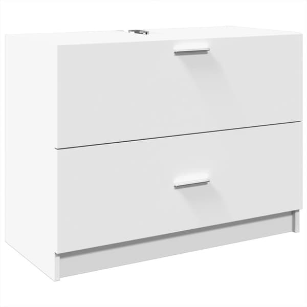 vidaXL underskab til håndvask 78x37x59 cm konstrueret træ hvid