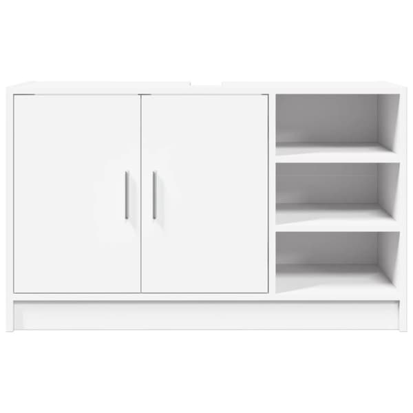 vidaXL underskab til håndvask 90x29x55 cm konstrueret træ hvid