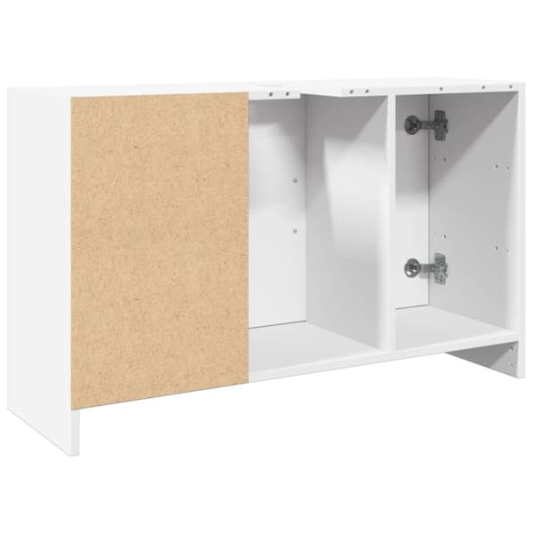 vidaXL underskab til håndvask 90x29x55 cm konstrueret træ hvid