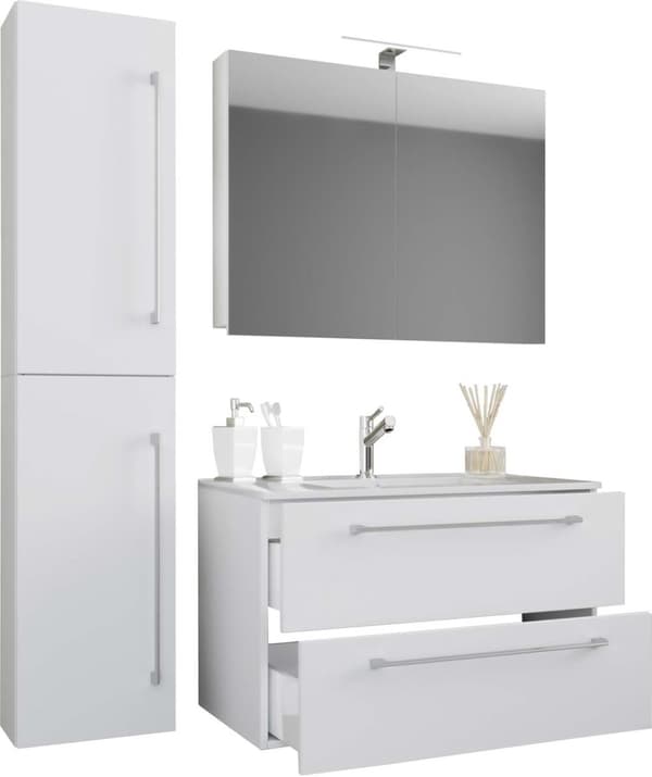 Badinos60SS baderomsinnredning hvit.