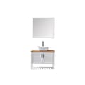 Miniatyrbild 6 av 6: Vitt badrumsset 80 cm