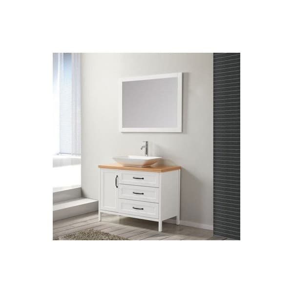 Vitt badrumsset 100 cm