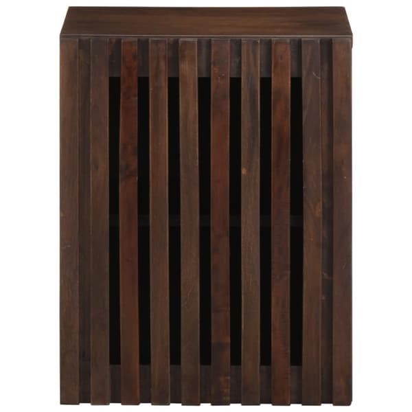 vidaXL Kylpyhuoneen seinäkaappi 38x34x48 cm ruskea täysi mangopuu