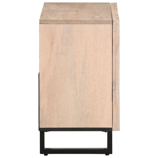 vidaXL Kylpyhuoneen pesuallaskaappi 62x34x58 cm täysi mangopuu