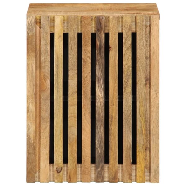 vidaXL Veggmontert servantskap 38x34x48 cm grov heltre mango