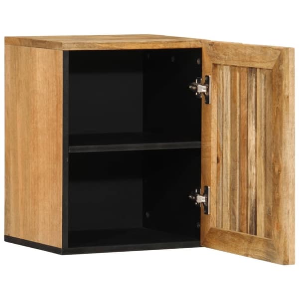 vidaXL Veggmontert servantskap 38x34x48 cm grov heltre mango
