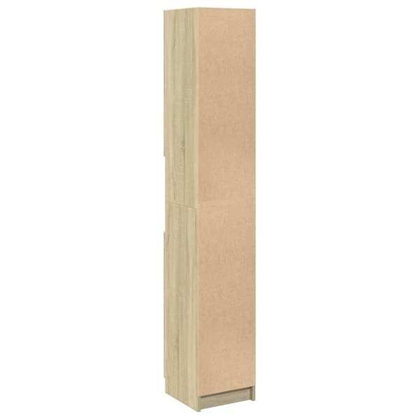 vidaXL Baderomsskap sonoma eik 32x34x188,5 cm konstruert tre