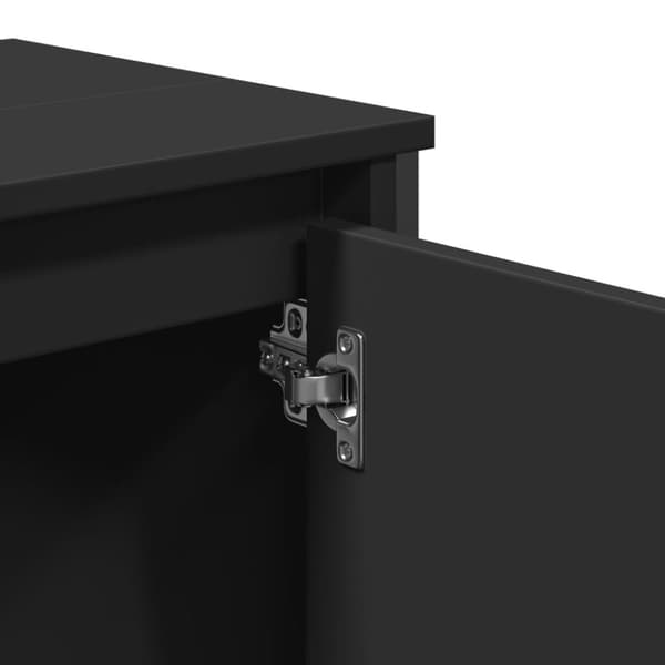 vidaXL underskab til håndvask 60x35x60 cm konstrueret træ sort