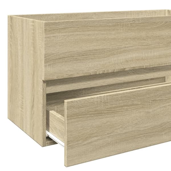 vidaXL Allaskaappi Sonoma-tammi 90x38,5x45 cm lastulevy