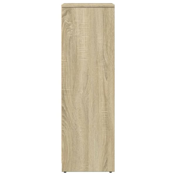 vidaXL badeværelsesskab 30x30x95 cm konstrueret træ sonoma-eg