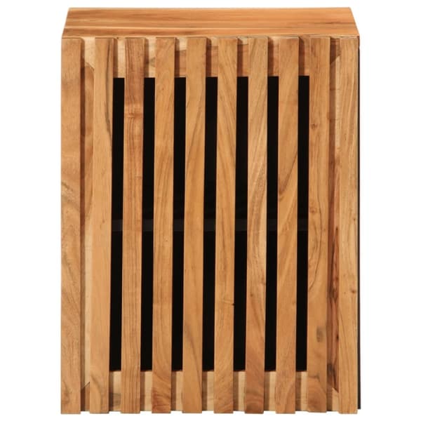 vidaXL væghængt badeværelsesskab 38x34x48 cm massivt akacietræ