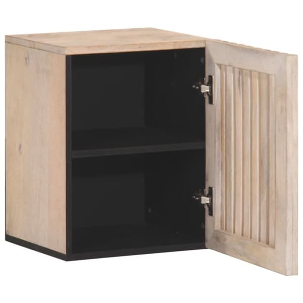 vidaXL Veggmontert servantskap 38x34x48 cm heltre mango